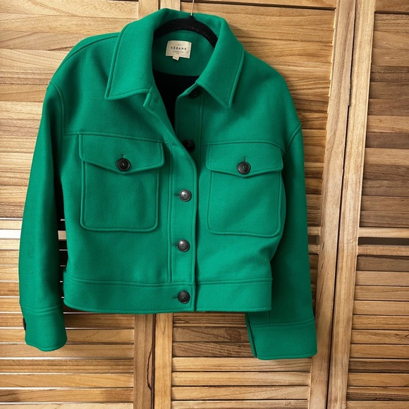 Sezane Jackets & Blazers - Sezane Erwann Jacket in Green Size S